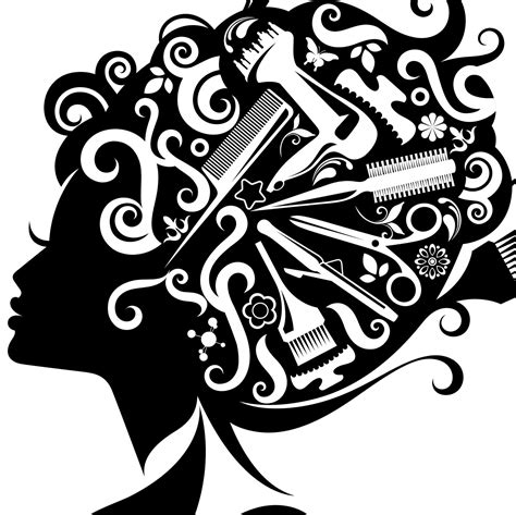 artwork hairdresser|hairdresser clip art black and white.